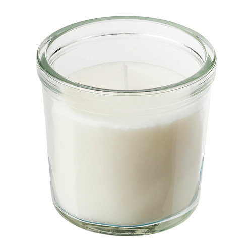 JÄMLIK scented candle in glass