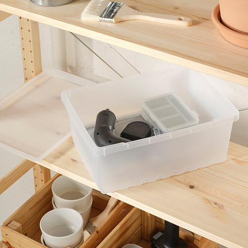 UPPSNOFSAD storage box with lid