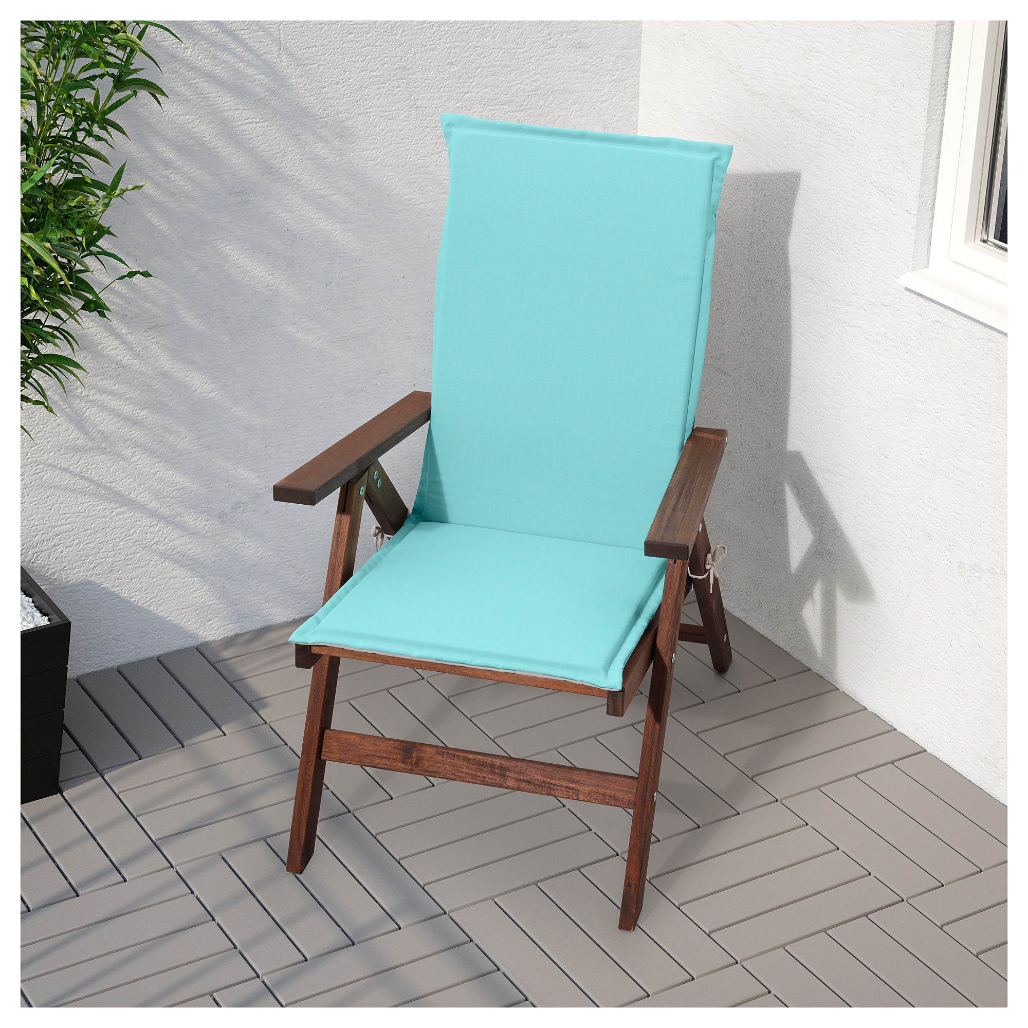 ÄPPLARÖ - reclining chair, outdoor, foldable brown stained | IKEA Hong