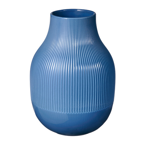 GRADVIS vase, blue, 21 cm IKEA Hong Kong and Macau