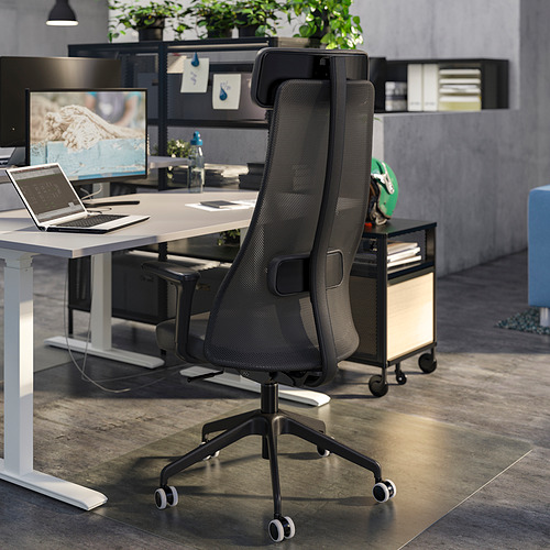 JARVFJALLET office chair with armrests Glose black IKEA Hong Kong and Macau