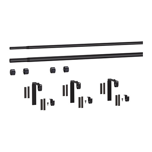 HUGAD/RÄCKA 雙窗簾桿組合