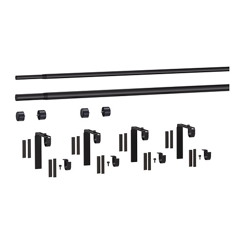 HUGAD/RÄCKA 雙窗簾桿組合