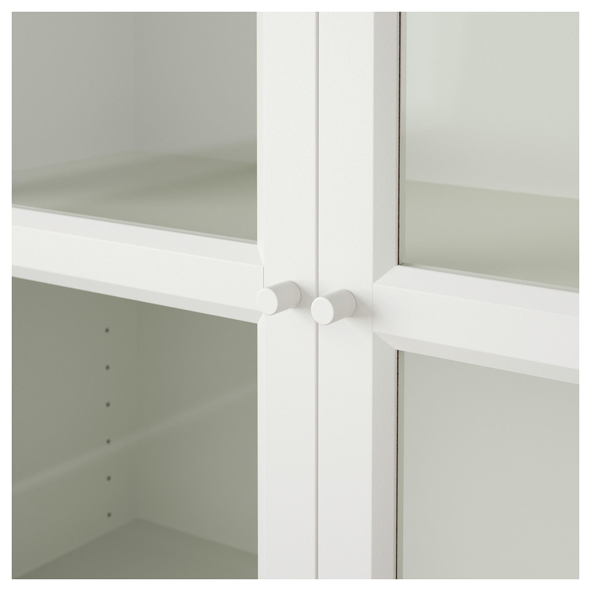 Billy Oxberg Bookcase With Panel Glass Doors White Glass Ikea