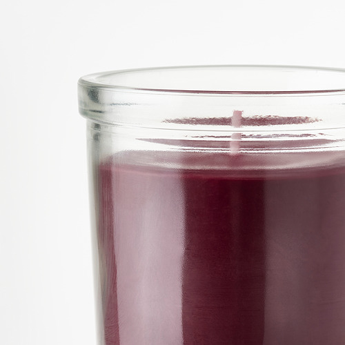 STÖRTSKÖN scented candle in glass, 40 hr, Berries/red