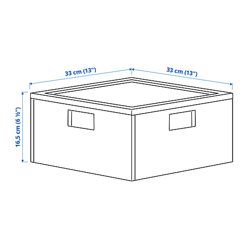 PANSARTAX storage box with lid