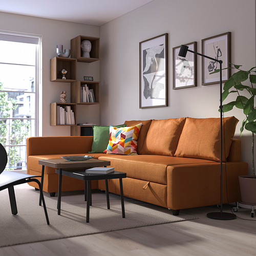 FRIHETEN corner sofa-bed with storage