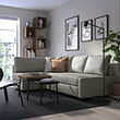 KLAGSHAMN/FRIHETEN corner sofa-bed with storage