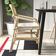 SALNÖ/LISABO table and 4 chairs with armrests