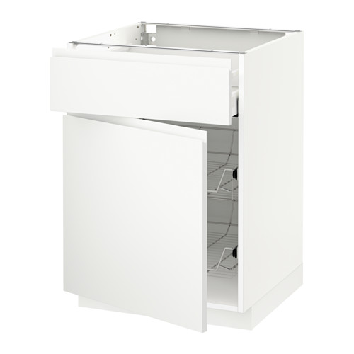 METOD/MAXIMERA base cab w wire basket/drawer/door