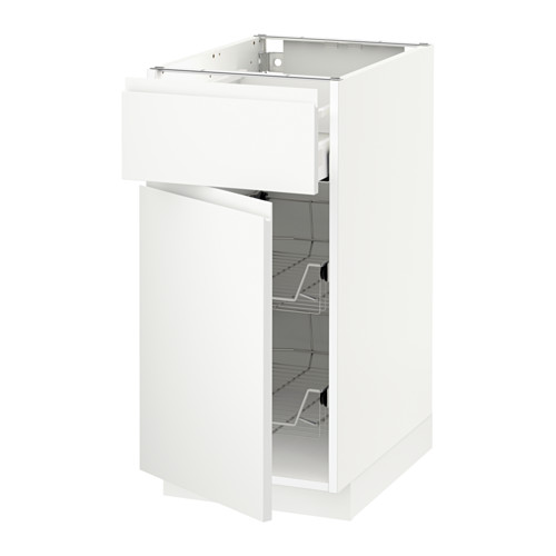 METOD/MAXIMERA base cab w wire basket/drawer/door