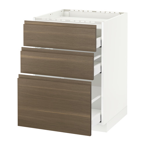 METOD/MAXIMERA base cab f hob/3 fronts/3 drawers