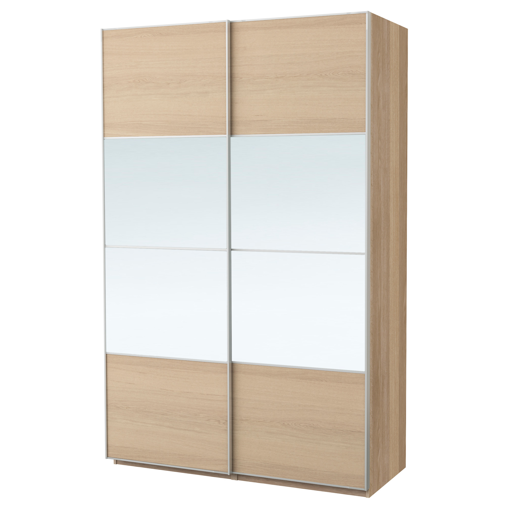 Pax Wardrobe White Stained Oak Effect Auli Ilseng Ikea Hong Kong