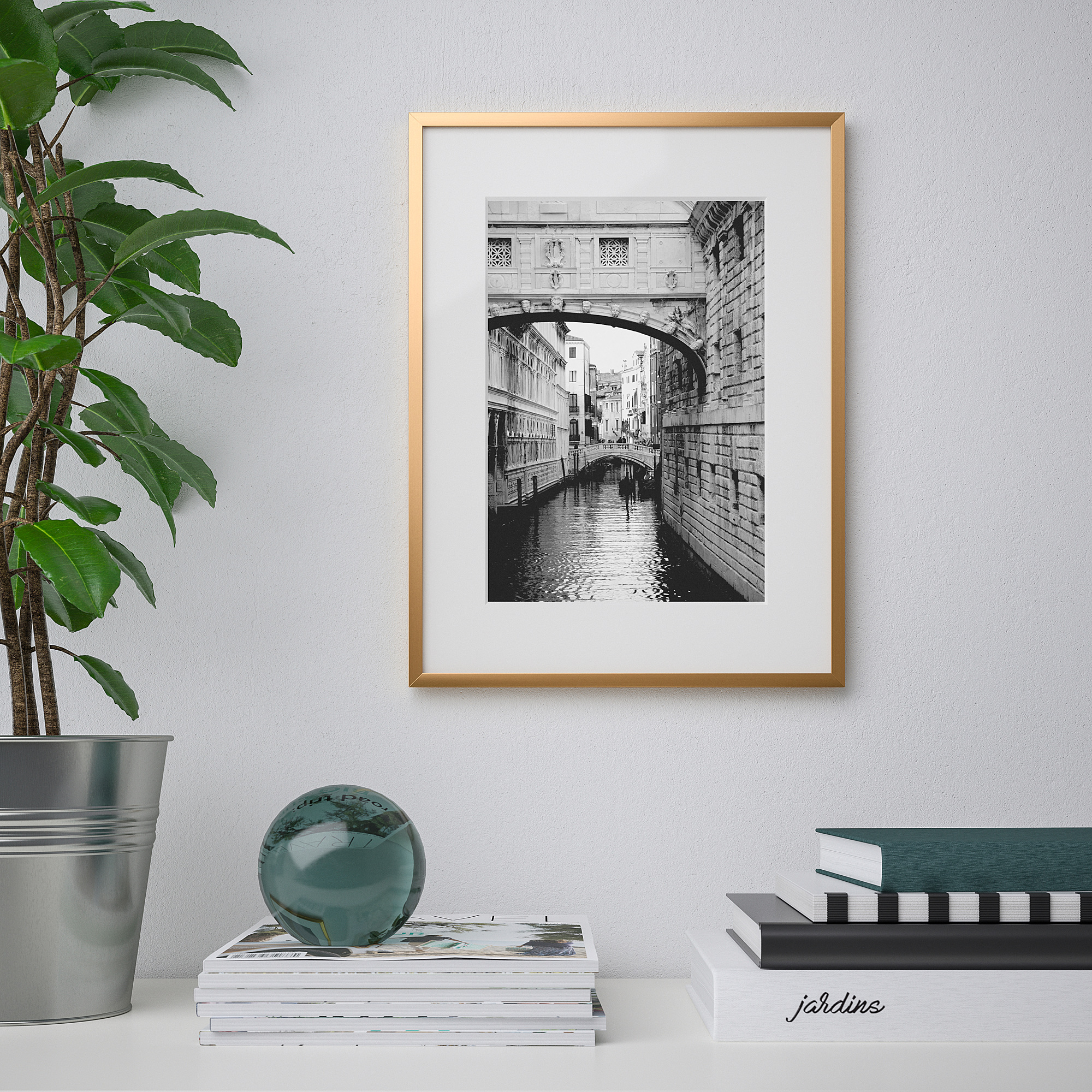 LOMVIKEN frame, goldcolour IKEA Hong Kong and Macau