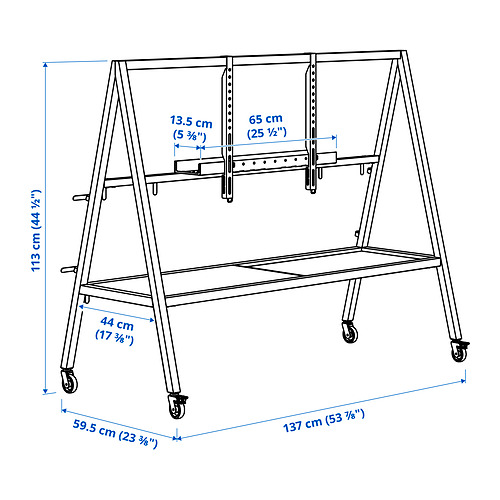 YXSTABY gaming tv stand on castors