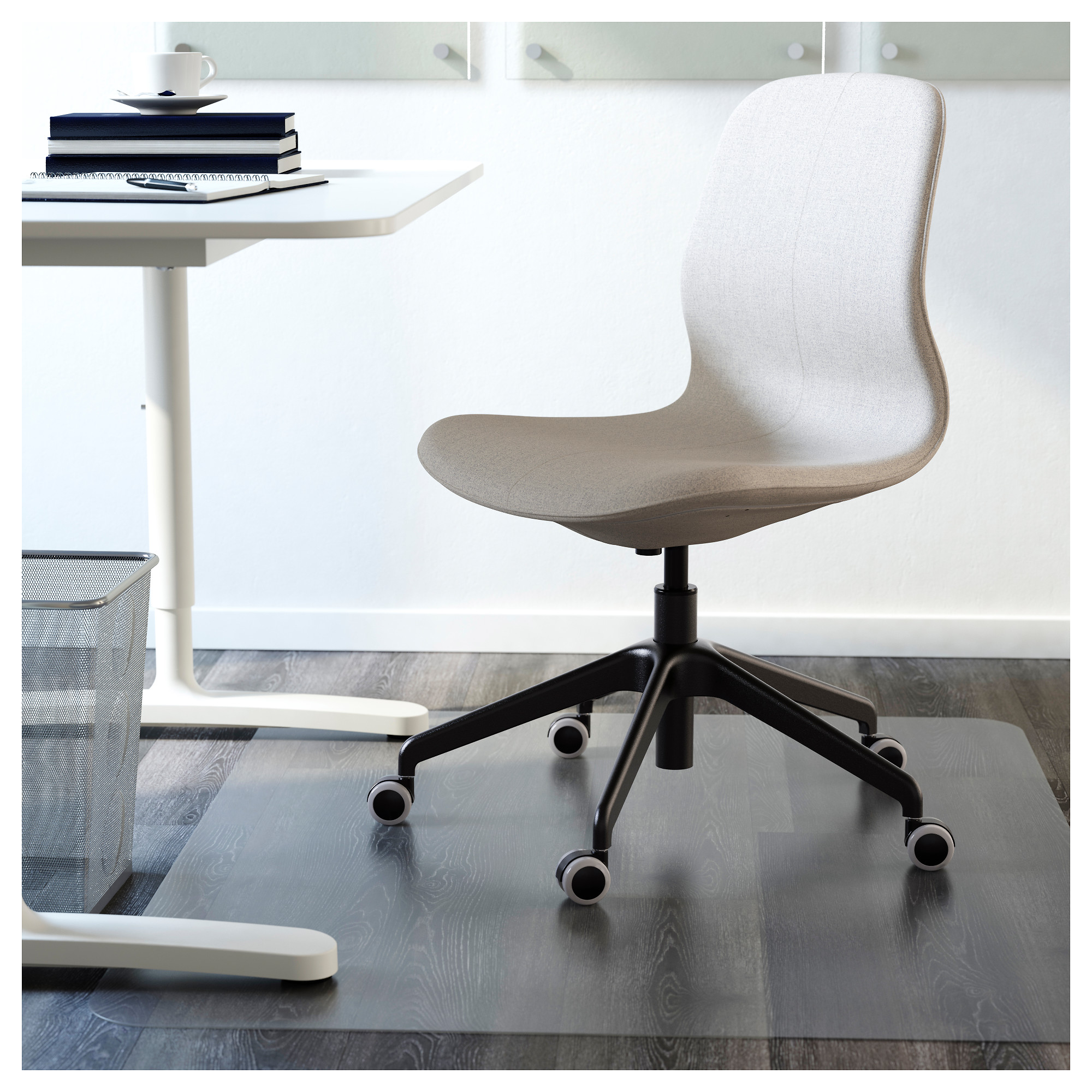 LÅNGFJÄLL - office chair, Gunnared beige/black | IKEA Hong Kong and Macau