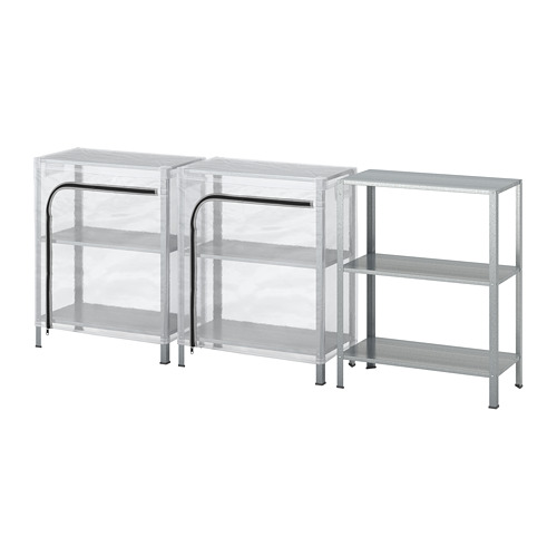 HYLLIS shelving units with covers