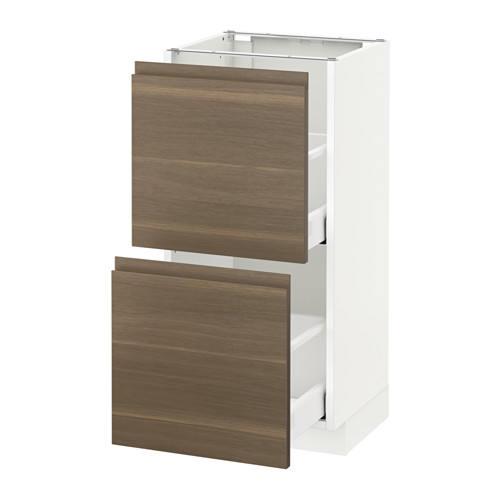 METOD base cabinet with 2 drawers