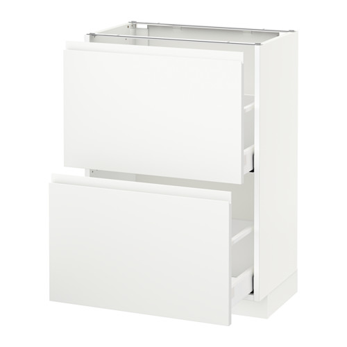 METOD base cabinet with 2 drawers