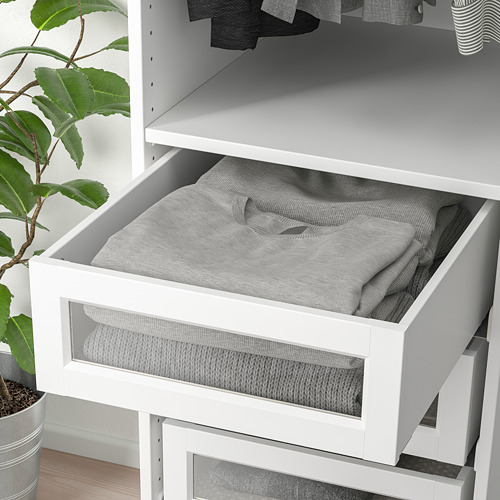 KOMPLEMENT drawer with framed glass front