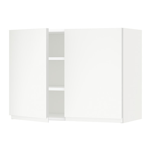 METOD wall cabinet with shelves/2 doors