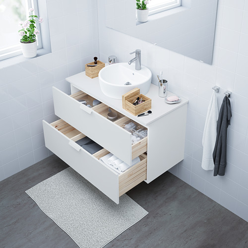 GODMORGON wash-stand with 2 drawers