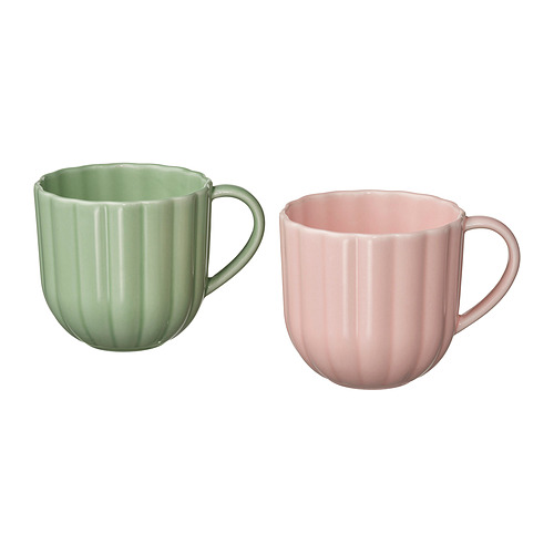 SMÖRFISK - mug, light green/pink, 34 cl | IKEA Hong Kong and Macau - PE994165_S4