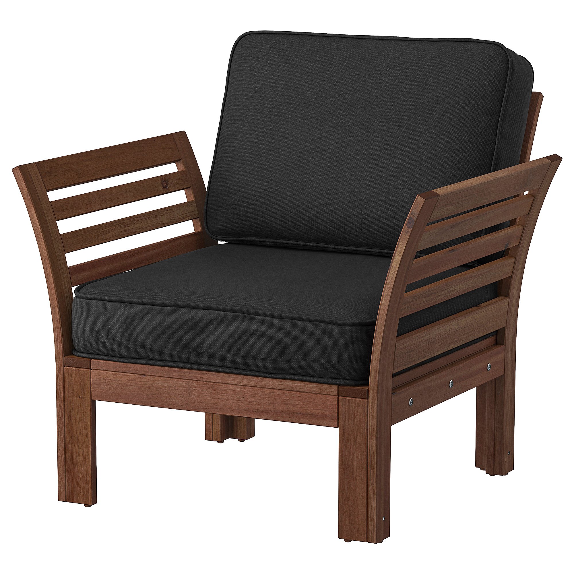 Applaro 戶外扶手椅 Brown Stained Jarpon Duvholmen Anthracite Ikea 香港及澳門