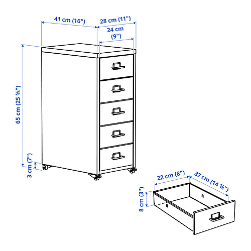 HELMER drawer unit on castors