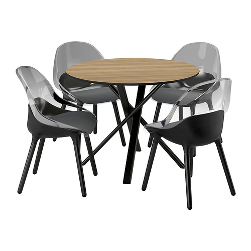BALTSAR/NORRMJÖLE table and 4 chairs