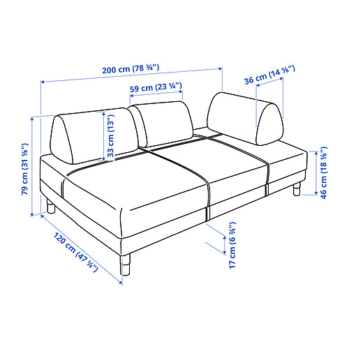 FLOTTEBO sofa-bed