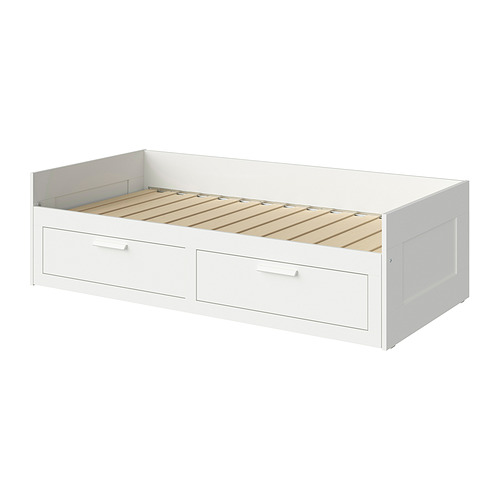 BRIMNES day-bed frame with 2 drawers