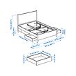 TONSTAD bed frame with storage
