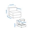 JÄTTEBO 1-seat module with storage