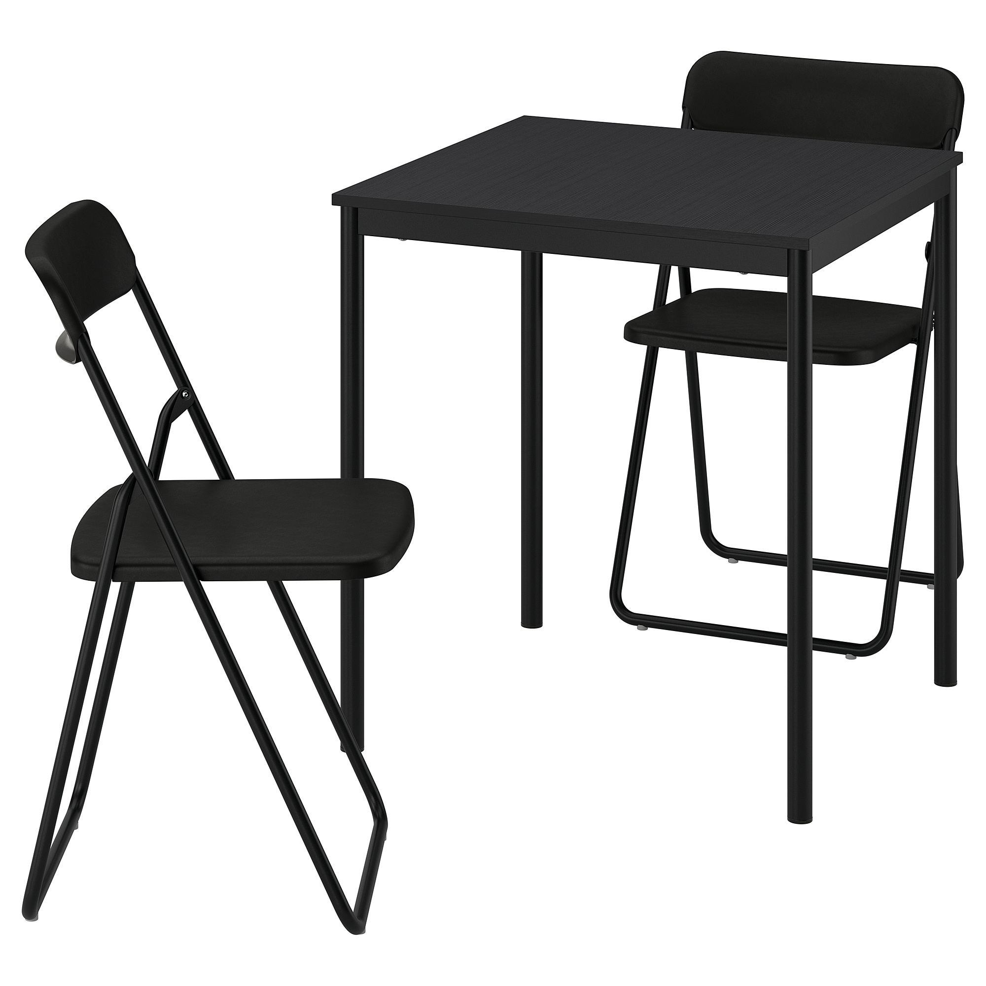 VIHALS/SANDSBERG table and 2 folding chairs