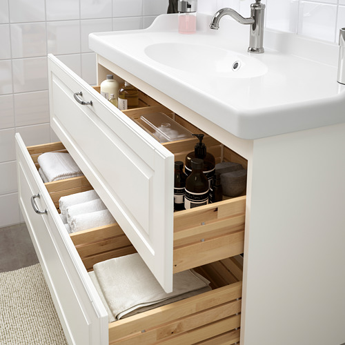 GODMORGON/RÄTTVIKEN wash-stand with 2 drawers