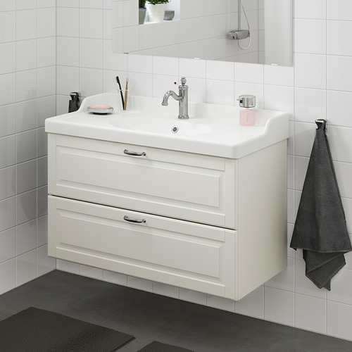 GODMORGON/RÄTTVIKEN wash-stand with 2 drawers