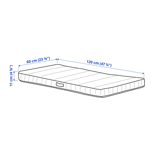 JÄTTETRÖTT pocket sprung mattress for cot