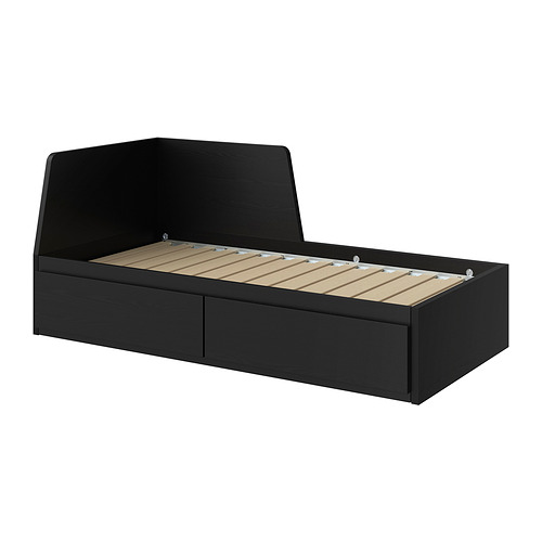 FLEKKE day-bed frame with 2 drawers