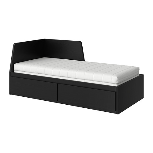 FLEKKE day-bed w 2 drawers/2 mattresses