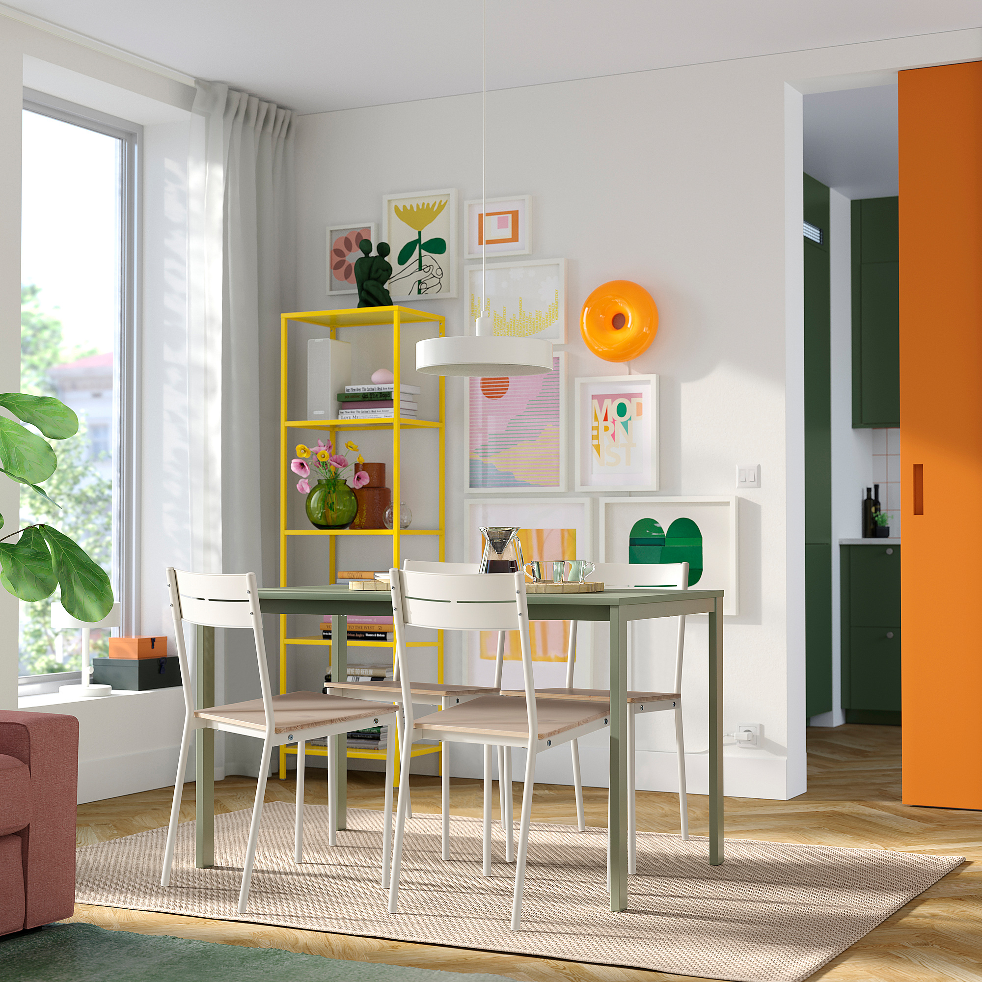 VIHALS table and 4 chairs