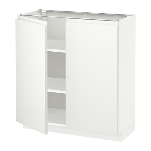 METOD base cabinet with shelves/2 doors