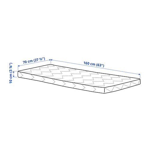 UNDERLIG foam mattress for junior bed