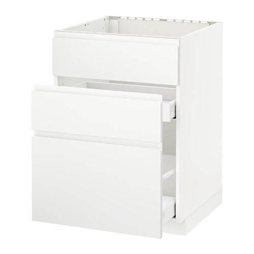 METOD/MAXIMERA base cab f sink+3 fronts/2 drawers