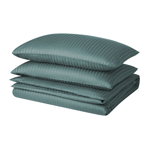 NATTJASMIN duvet cover and 2 pillowcases