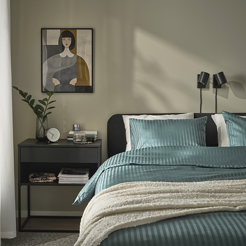 NATTJASMIN duvet cover and 2 pillowcases