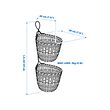 TOLKNING basket hanging, set of 2