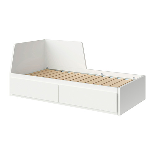 FLEKKE day-bed frame with 2 drawers