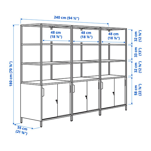 TROTTEN cabinet combination