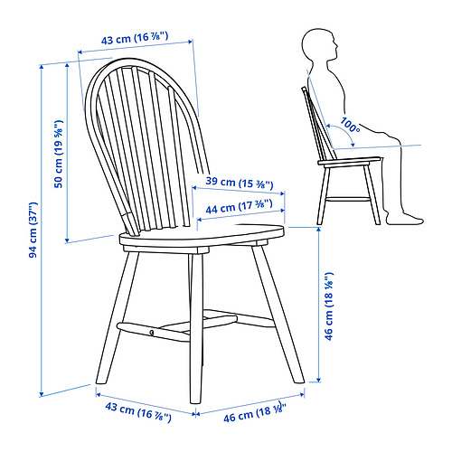 INGATORP/SKOGSTA table and 4 chairs